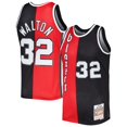 thumbnail image 1 of Men's Mitchell & Ness Bill Walton Red/Black Portland Trail Blazers Hardwood Classics 1976/77 Split Swingman Jersey, 1 of 4