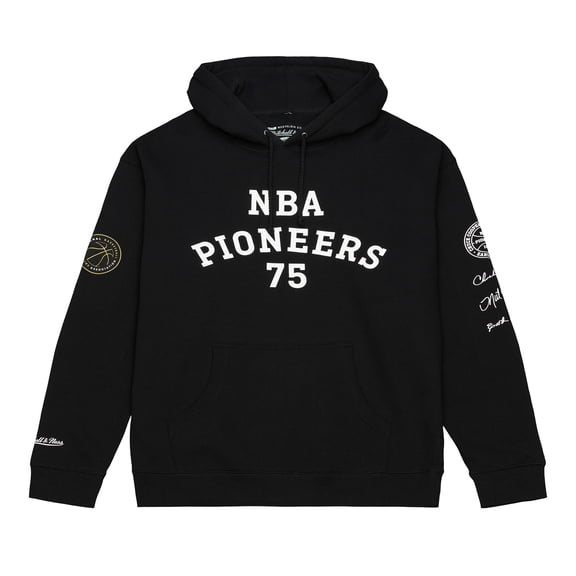 Men's Mitchell & Ness Black 75th Anniversary NBA Pioneers Hoodie