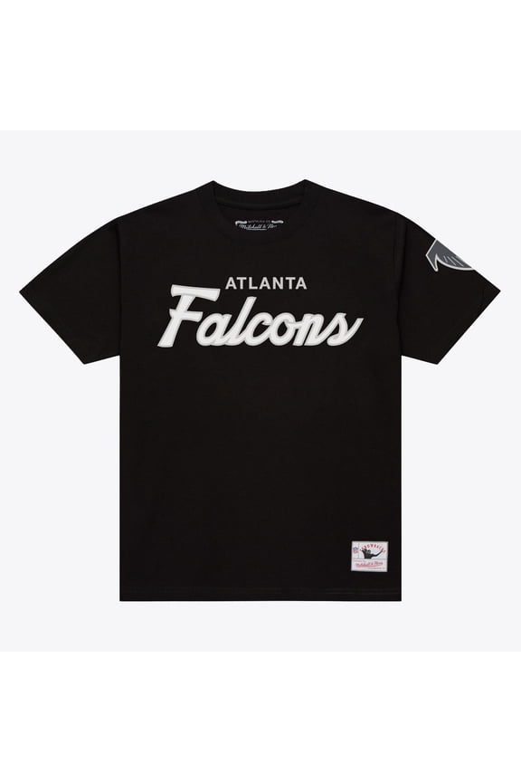 Men's Mitchell & Ness Black Atlanta Falcons Head Coach Classic T-Shirt