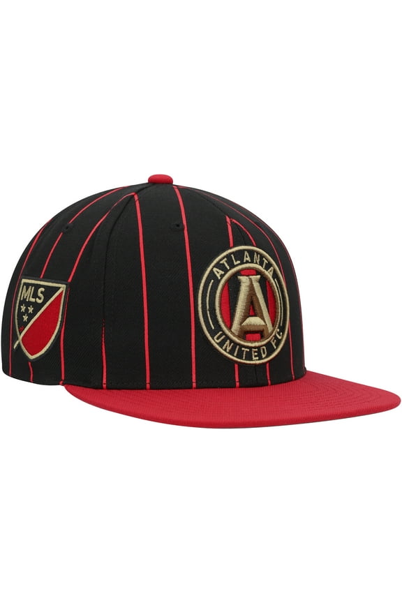 Men's Mitchell & Ness Black Atlanta United FC Team Pin Snapback Hat
