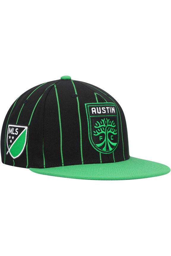 Men's Mitchell & Ness Black Austin FC Team Pin Snapback Hat