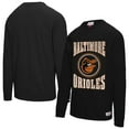 thumbnail image 1 of Men's Mitchell & Ness Black Baltimore Orioles Arched Logo Slub Long Sleeve T-Shirt, 1 of 3