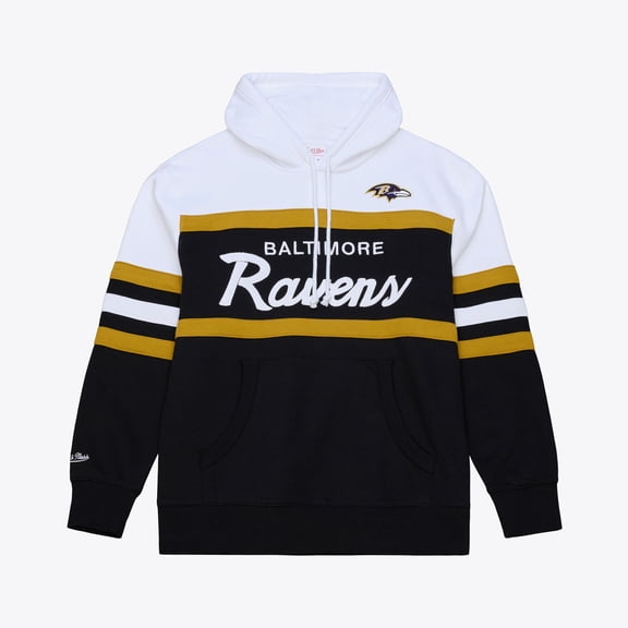 Men's Black Mitchell & Ness Baltimore Ravens Head Coach Hoodie