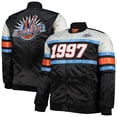 thumbnail image 1 of Men's Mitchell & Ness Black Big & Tall Hardwood Classics 1997 NBA All-Star Game Heavyweight Satin Full-Snap Jacket, 1 of 4