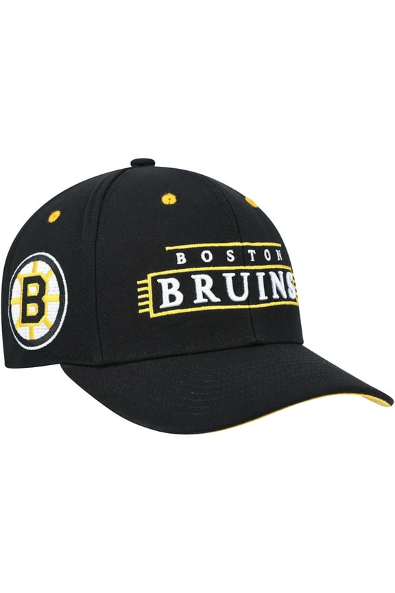 Men's Mitchell & Ness Black Boston Bruins LOFI Pro Snapback Hat