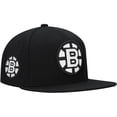 thumbnail image 1 of Men's Mitchell & Ness  Black Boston Bruins Team Snapback Hat, 1 of 5