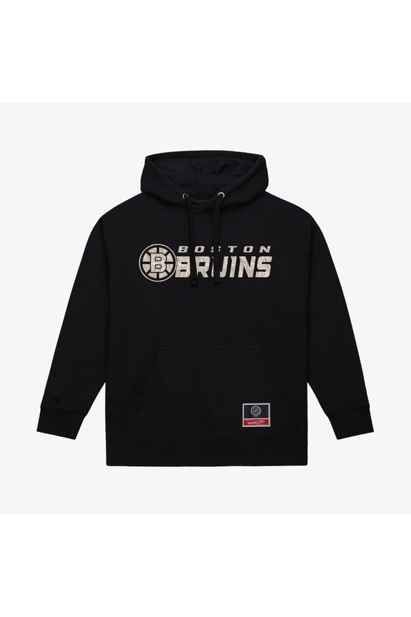 Men's Mitchell & Ness Black Boston Bruins True Timber Camo Hoodie