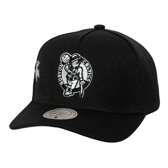 Men's Mitchell & Ness Black Boston Celtics 2008 NBA Finals Born To Win Pro Crown Adjustable Hat