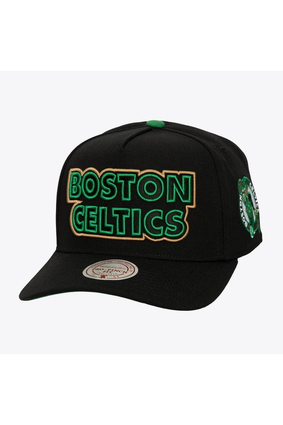Men's Mitchell & Ness Black Boston Celtics Class Act Pro Snapback Hat