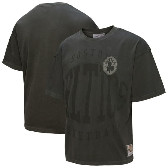 Men's Mitchell & Ness Black Boston Celtics Downtown Collection Premium T-Shirt