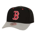 thumbnail image 1 of Men's Mitchell & Ness Black Boston Red Sox Bred Pro Adjustable Hat, 1 of 4
