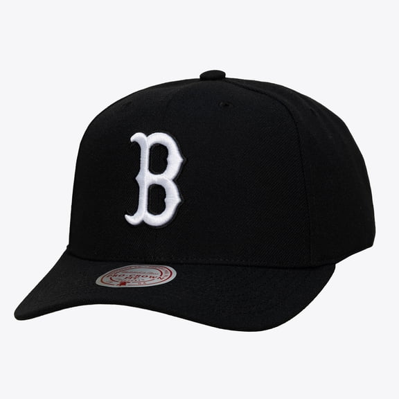 Men's Mitchell & Ness Black Boston Red Sox Pro Crown Snapback
