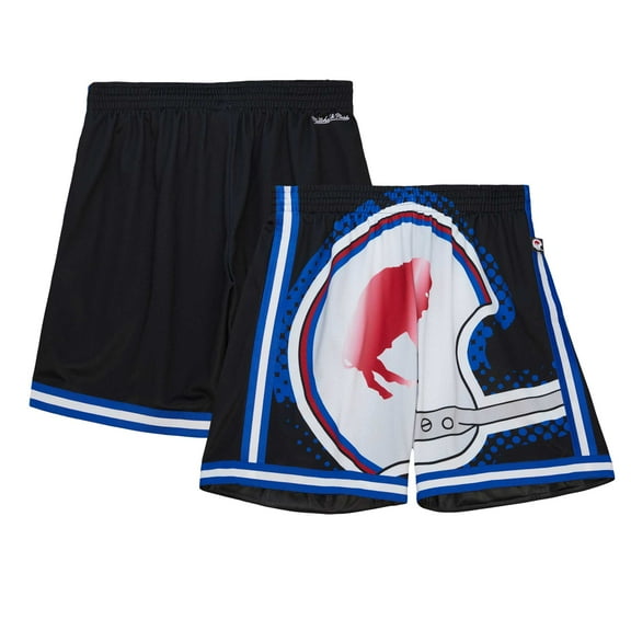 Men's Mitchell & Ness Black Buffalo Bills Big Face 7.0 Fashion Shorts