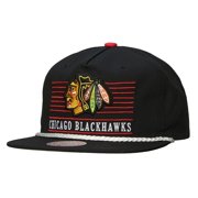 Mens Mitchell & Ness Black Chicago Blackhawks Ascend Deadstock Snapback Hat