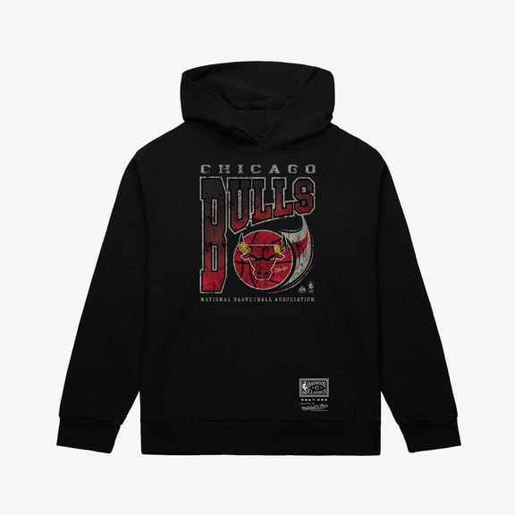 Men's Mitchell & Ness Black Chicago Bulls Ball Out Hoodie