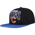 thumbnail image 1 of Men's Mitchell & Ness Black Chicago Cubs Rise Up Snapback Hat, 1 of 5