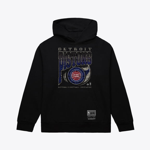 Men's Mitchell & Ness Black Detroit Pistons Ball Out Hoodie