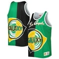 thumbnail image 1 of Men's Mitchell & Ness Black/Green LA Galaxy Sublimated Split Logo Tank Top, 1 of 3