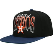 Mens Mitchell & Ness Black Houston Astros Rise Up Snapback Hat