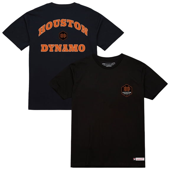 Men's Mitchell & Ness Black Houston Dynamo FC 2-Hit T-Shirt