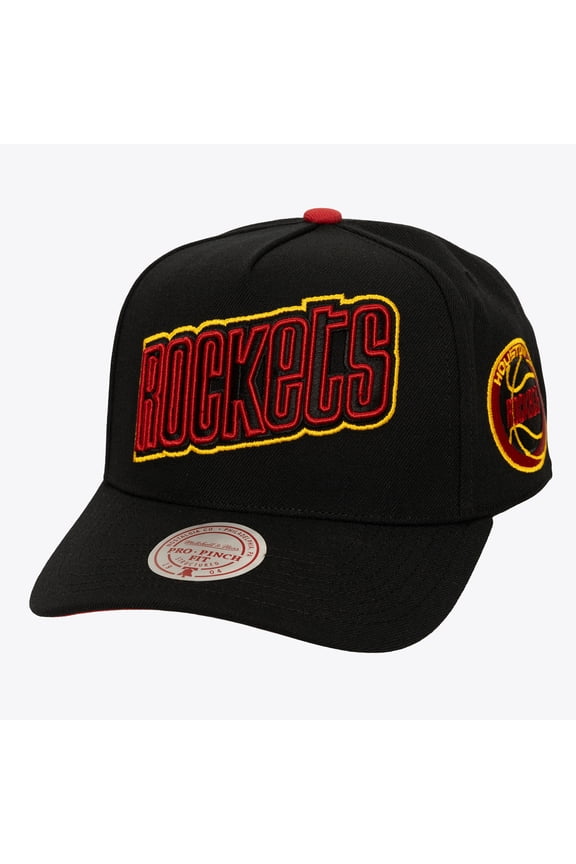 Men's Mitchell & Ness Black Houston Rockets Class Act Pro Snapback Hat