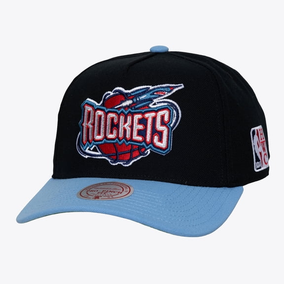 Men's Mitchell & Ness  Black Houston Rockets Legendary Home Pro Pinch Snapback Hat