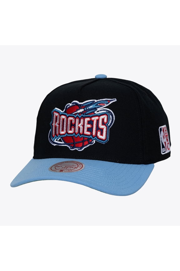 Men's Mitchell & Ness Black Houston Rockets Legendary Home Pro Pinch Snapback Hat