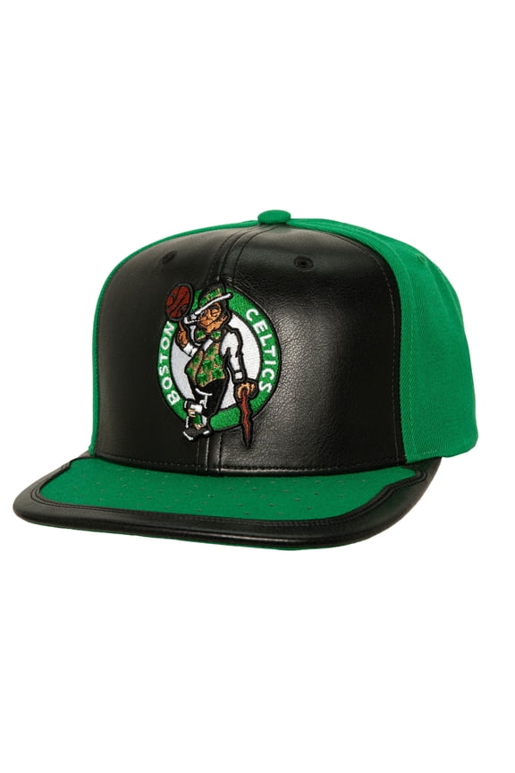 Men's Mitchell & Ness Black/Kelly Green Boston Celtics Day One Snapback Hat