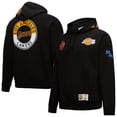 thumbnail image 1 of Men's Mitchell & Ness  Black Los Angeles Lakers Hardwood Classics Blackout Collection Pullover Hoodie, 1 of 7