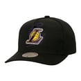 thumbnail image 1 of Men's Mitchell & Ness  Black Los Angeles Lakers Tilted Pro Pinch Adjustable Hat, 1 of 3