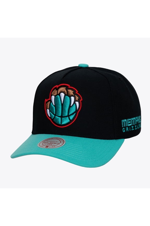 Men's Mitchell & Ness Black Memphis Grizzlies Hardwood Classics Legendary Away Pro-Pinch Adjustable Hat