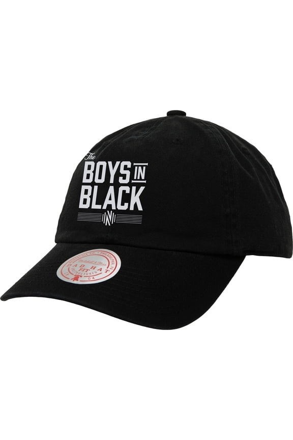 Men's Mitchell & Ness Black Nashville SC x Johnny Cash Boys In Black Adjustable Dad Hat