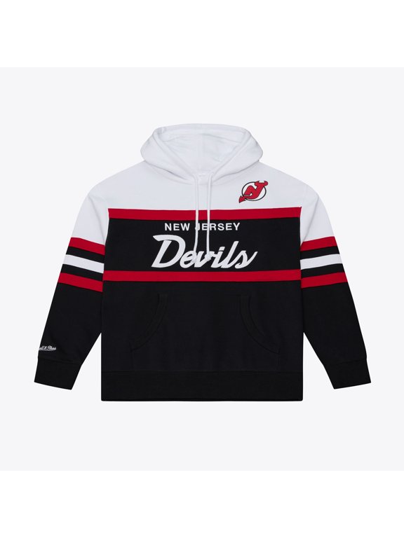 Men's Mitchell & Ness Black New Jersey Devils Head Coach Hoodie