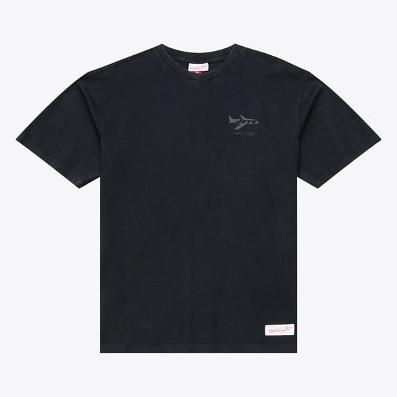 Men's Mitchell & Ness Black New York Jets Core Essentials Micro Logo T-Shirt