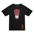thumbnail image 1 of Men's Mitchell & Ness Black New York Knicks Hardwood Classics Coffee Cup Vintage Logo T-Shirt, 1 of 2