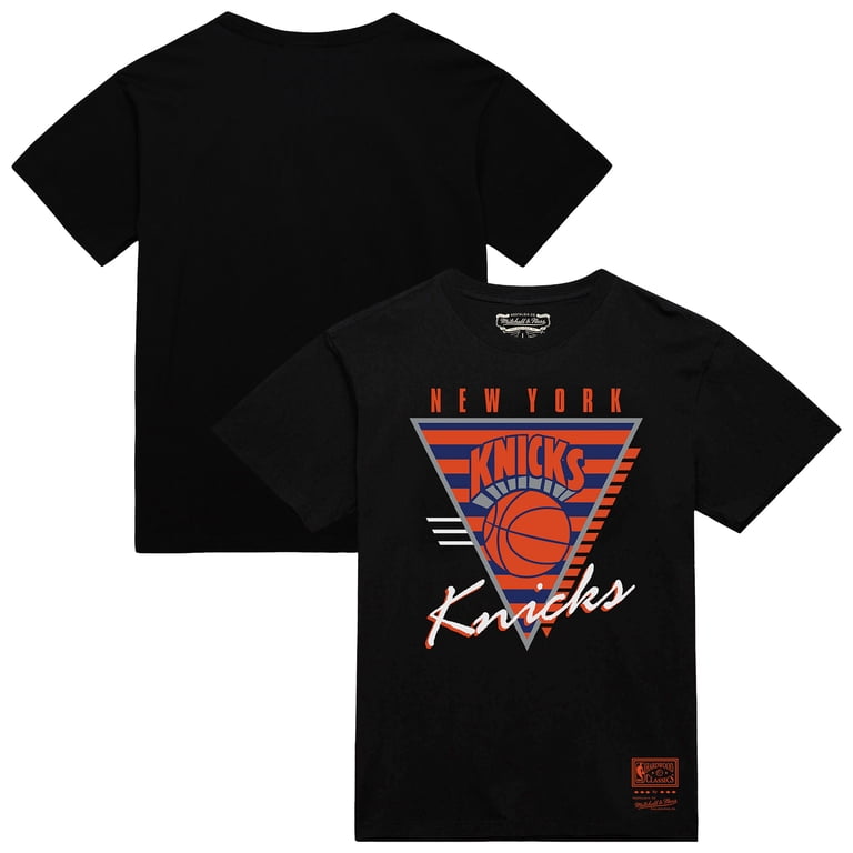 Men's Mitchell & Ness Black New York Knicks Worldwide Collection