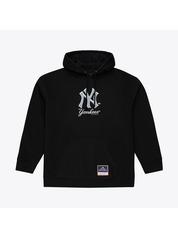 Men's Mitchell & Ness Black New York Yankees Chrome Hoodie