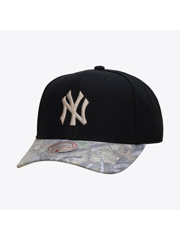 Men's Mitchell & Ness Black New York Yankees Midnight Timber Pro Snapback Hat