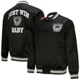 thumbnail image 1 of Men's Mitchell & Ness Black Oakland Raiders Double Down Satin Full-Snap Jacket, 1 of 7