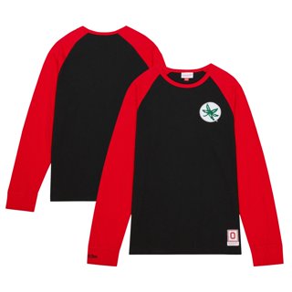 NCAA Ohio State Buckeyes Long Sleeve T-Shirt For Men - Team Color Red, Officially Licensed
