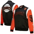 thumbnail image 1 of Men's Mitchell & Ness Black/Orange San Francisco Giants Cooperstown Collection Team Origins Satin Full-Snap Jacket, 1 of 7