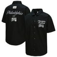 thumbnail image 1 of Men's Mitchell & Ness Black Philadelphia 76ers Hardwood Classics Camp Shirt, 1 of 7