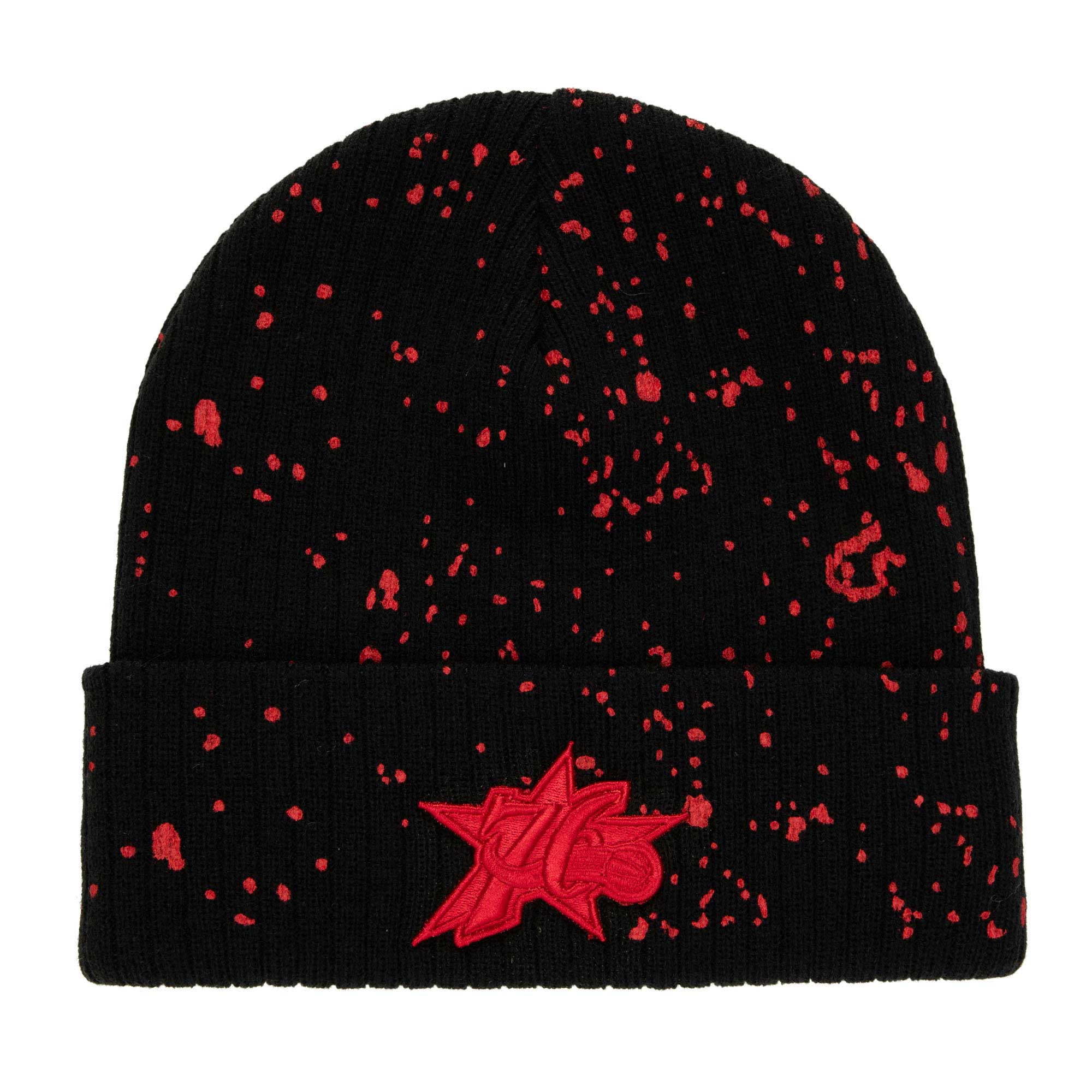 Men's Mitchell \u0026 Ness Black Philadelphia 76ers Nep Speckle Cuffed Knit Hat
