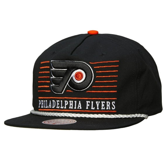 Men's Mitchell & Ness Black Philadelphia Flyers Ascend Deadstock Snapback Hat