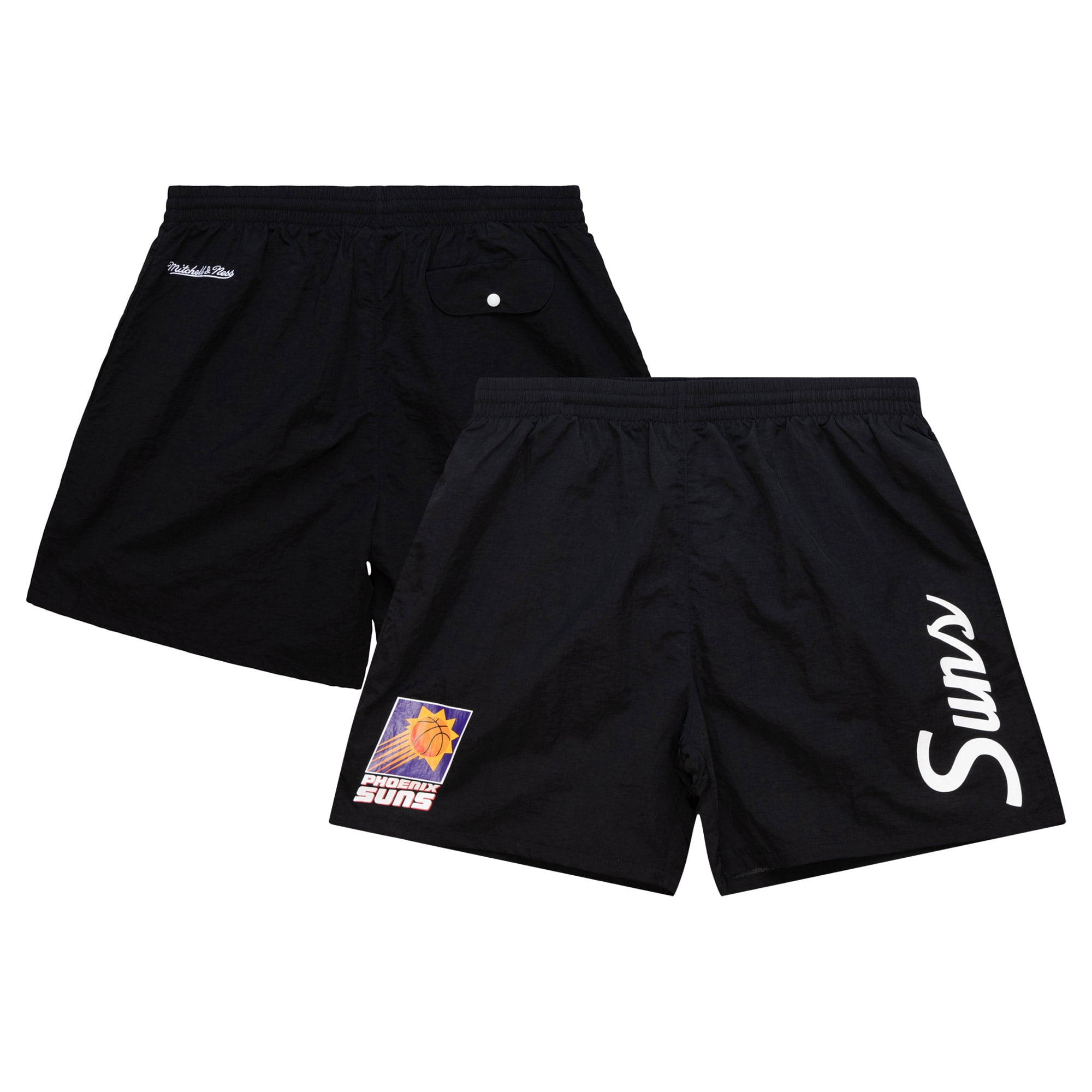 Men's Mitchell Ness Black Phoenix Suns Team Essentials Nylon