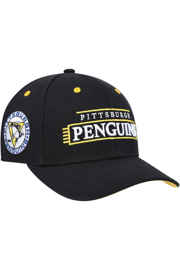 Men's Mitchell & Ness Black Pittsburgh Penguins LOFI Pro Snapback Hat