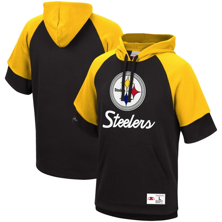 Steelers short sleeve hoodie top