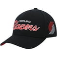 thumbnail image 1 of Men's Mitchell & Ness Black Portland Trail Blazers MVP Team Script 2.0 Stretch Snapback Hat - OSFA, 1 of 4