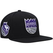 Mens Mitchell & Ness Black Sacramento Kings Side Core 2.0 Snapback Hat