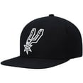 thumbnail image 1 of Men's Mitchell & Ness Black San Antonio Spurs Ground 2.0 Snapback Hat, 1 of 5